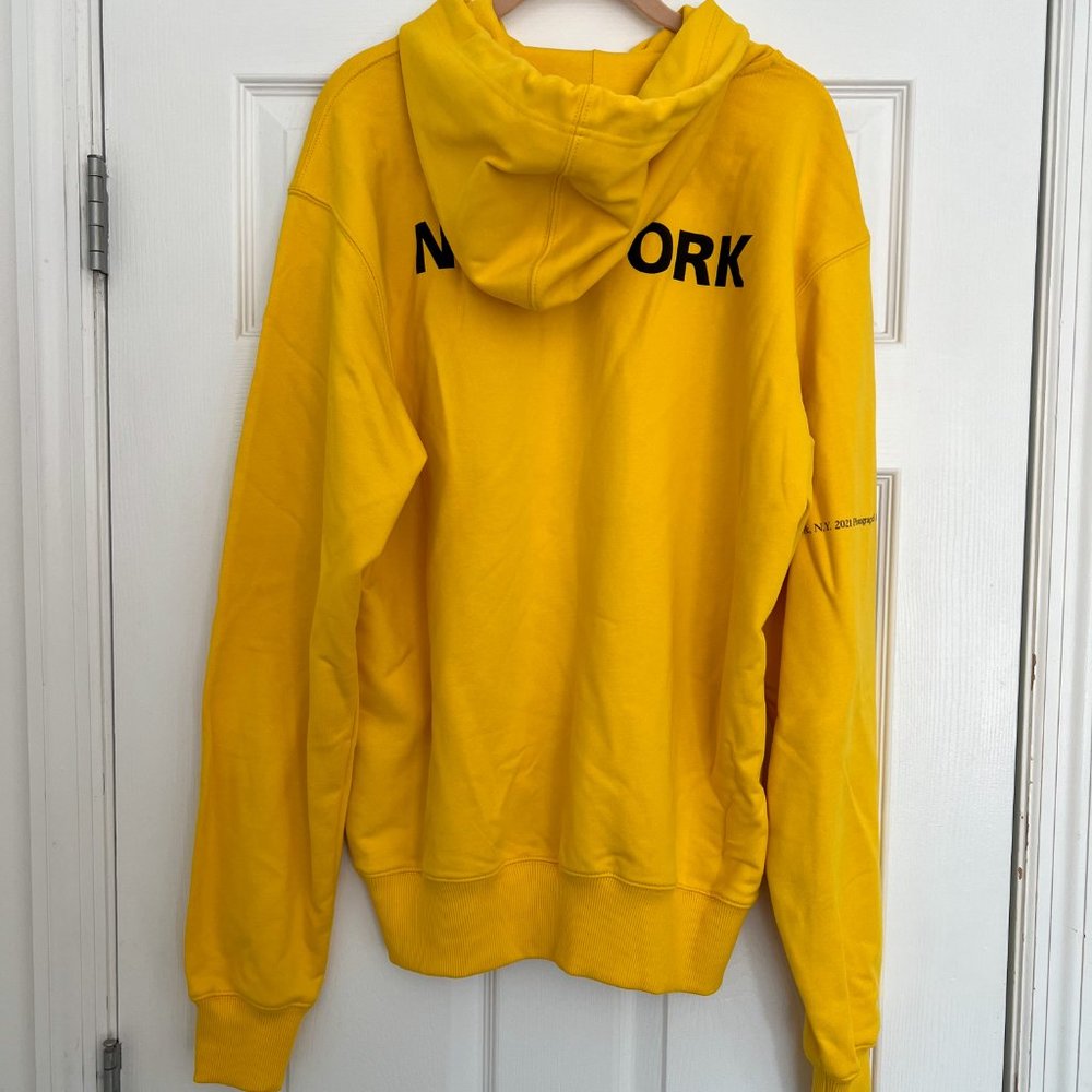 Helmut Lang Yellow NY Hoodie Sweatshirt - Picture 4 of 11